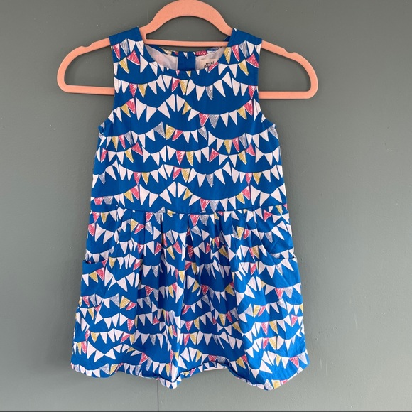 Mini Boden Party Pendant Flags Sleeveless Dress